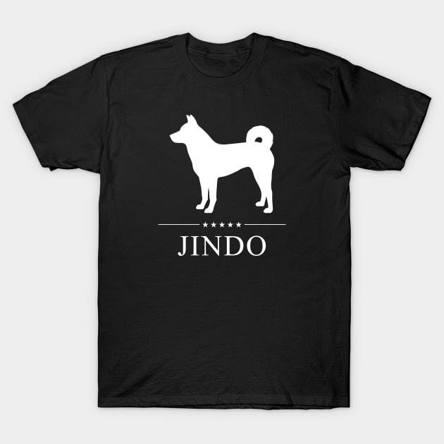 Jindo White Silhouette T-Shirt by millersye